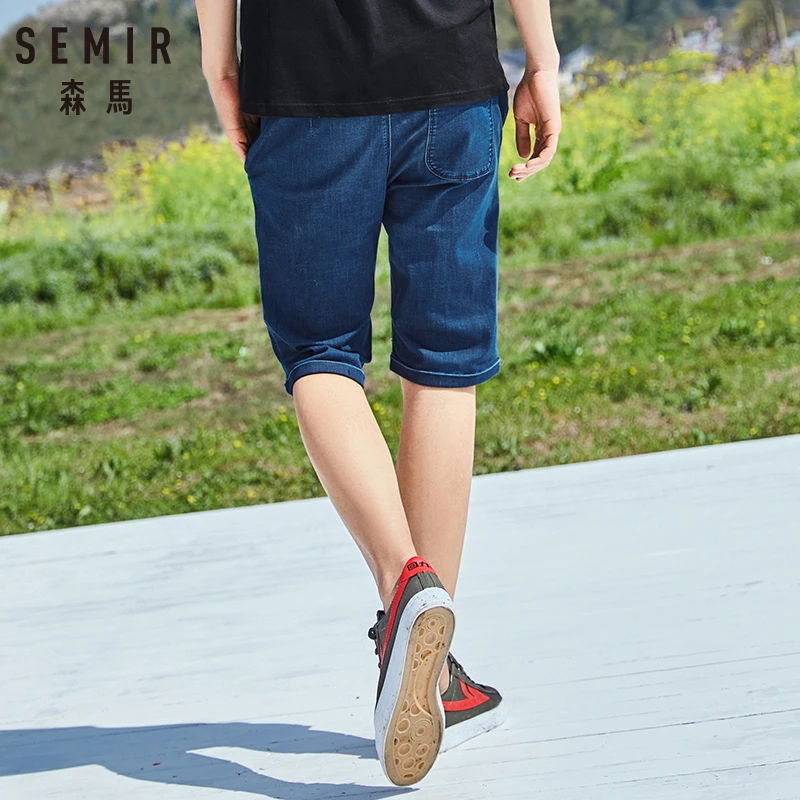 SEMIR шорты мужские джинсовые летние прямые Стрейчевые брюки спортивные тренды