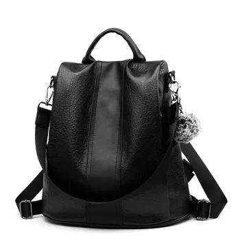 

Women Backpack High Quality PU Women Bag Leather School Bags For Teenagers Girls Fashion Korean Style Large capacity Luxury