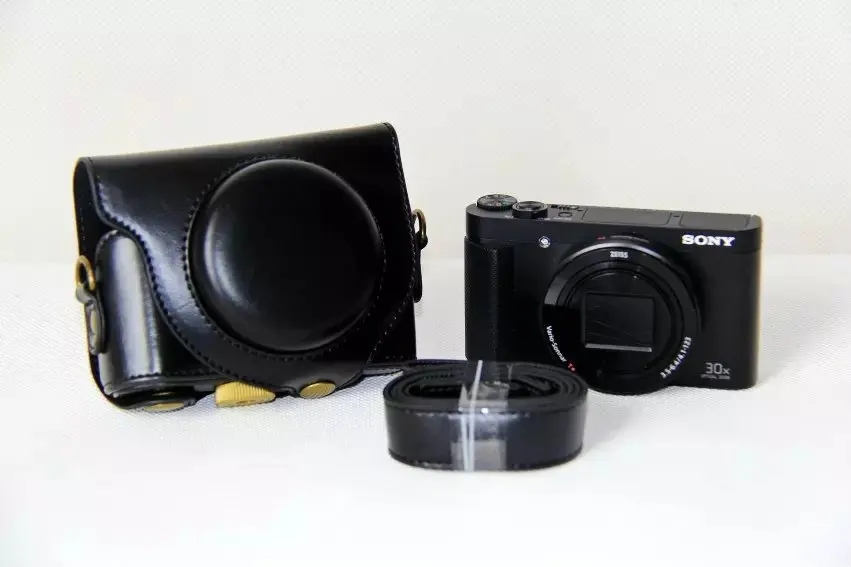 Кожаный чехол для цифровой камеры SONY Cyber shot DSC HX90V HX90 WX500|Аксессуары фотостудии| |