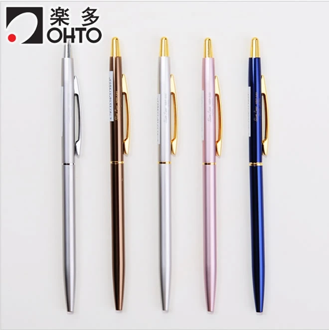 Japan OHTO Slim Line Metal Ball Pens 0.5 mm NBP 5B5 Needle Tipin