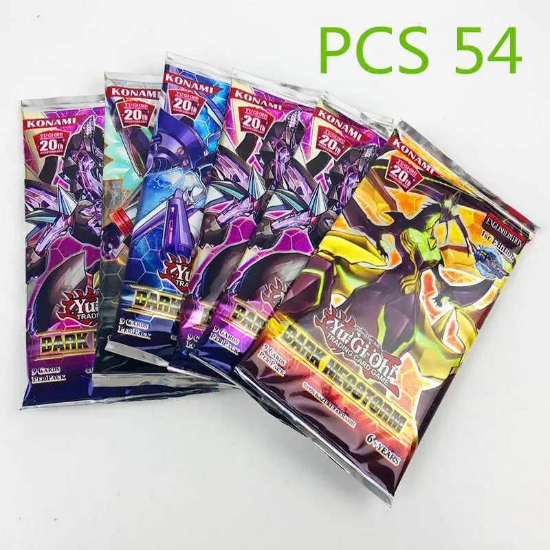 54 шт. 216 шт./компл. аниме Япония Yu-Gi-Oh! Игра карты коробка игра юджиох карты(Япония) для мальчиков и девочек, yu-gi-ой коллекция карт для удовольствия - Цвет: 54 pcs