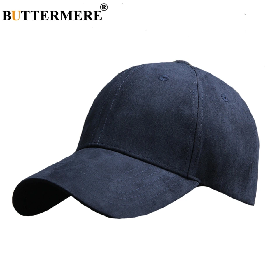 

BUTTERMERE Navy Blue Baseball Cap Mens Korean Style Basic Casual Dad Hats Spring Summer Stylish Classic Hip Hop Hats For Womens