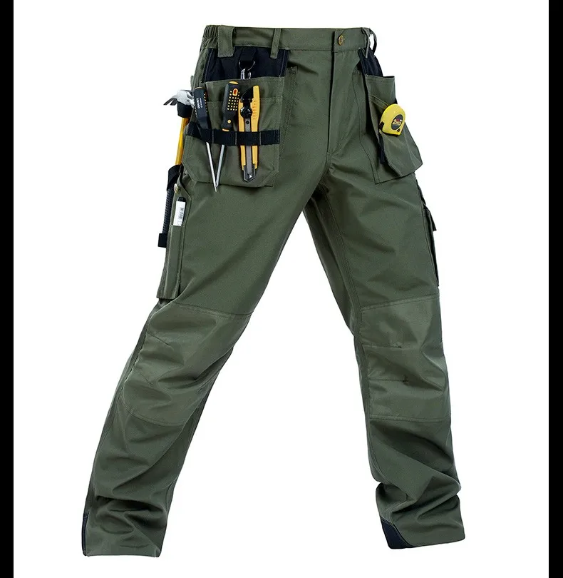 Bauskydd высококачественные рабочие мужские прочные рабочие брюки с несколькими карманами, брюки-карго со съемными карманами
