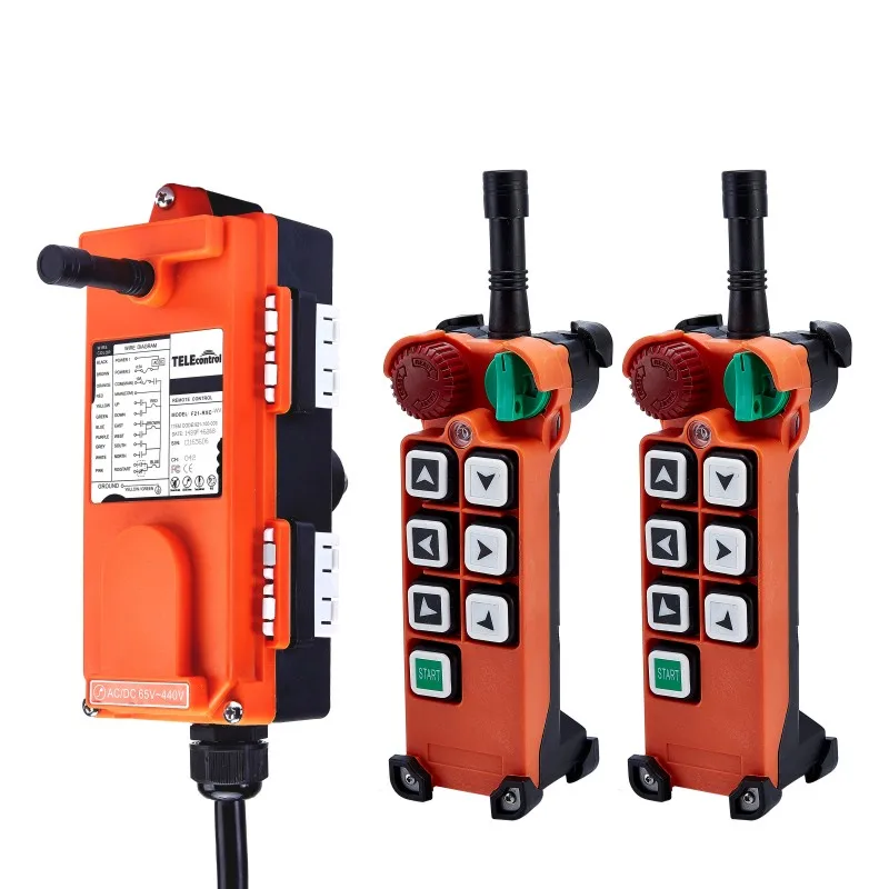 Beste Universele Telecontrol F21 E2 Radio Afstandsbediening 2 Zenders 1 Ontvanger Industriële draadloze control voor kraan AC DC