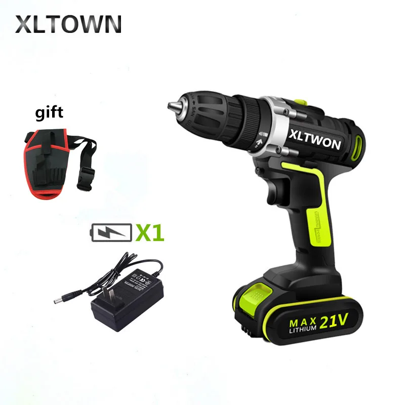 

XLTOWN 21 cordless drill home power electric screwdriver lithium battery rechargeable electric screwdriver power tools