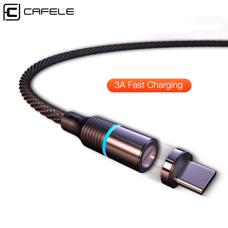 

CAFELE Magnetic USB Type C Cable USB C Type Fast Charging Cables For Samsung S10 S9 Plus for Huawei P3p0 P20 pro for Xiaomi mi 9