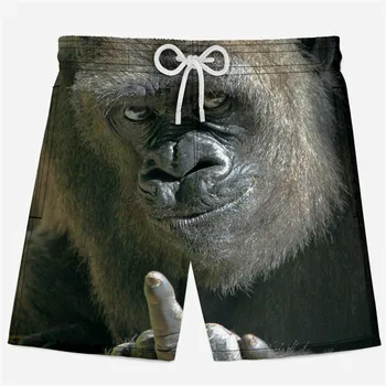 

3D Animal Printed Shorts Men Funny Shorts Elastic Waist Boys Short Sweatpants Summer Casual Beach Shorts Size XS-4XL