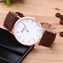 Geneva простой стиль женские часы модные часы роскошные женские кварцевые наручные часы relogio feminino