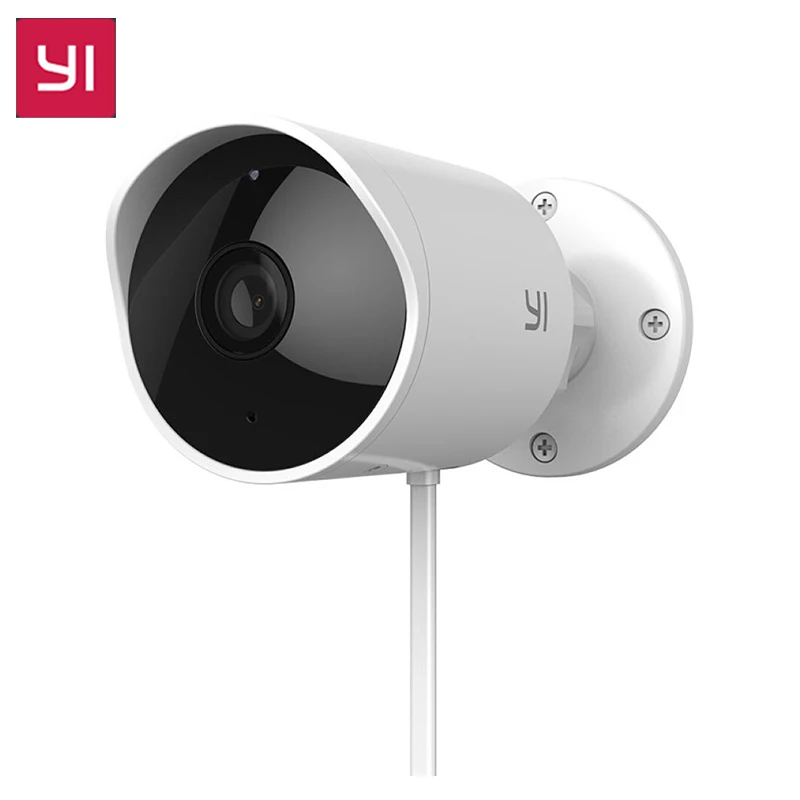 

YI Outdoor Security Camera Cloud Cam Wireless IP 1080p Resolution Waterproof Night Vision Security Surveillance System White