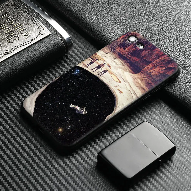 

Retro Amazing Universe collages fun art Tpu Soft Silicone Phone Case Cover Shell For Apple IPhone 5 5s SE 6 6s 7 8 Plus X 10