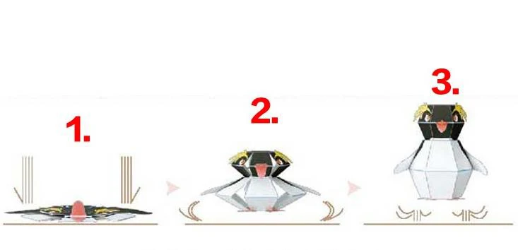 DIY Украшение для альбома из бумаги D'Haruki Nakamura бумажные игрушки пингвин птица оригами Kirigami Pliage decoavrez украшения бумажные игрушки