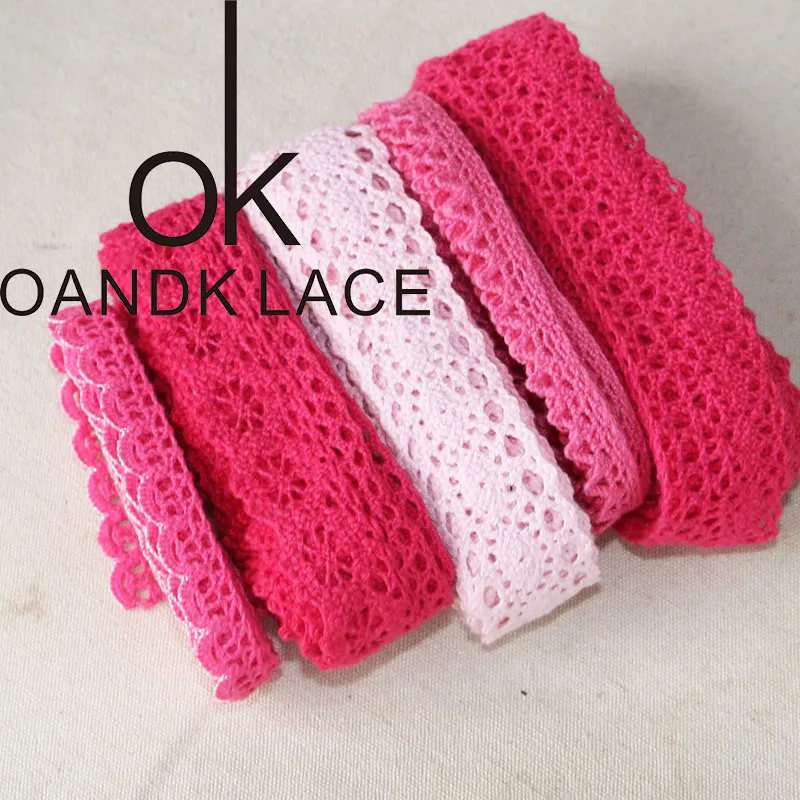 Lace Fabric 5 yard 25MM for Home Decoration Garment Accessories Home Textile Materials DIY Manual
