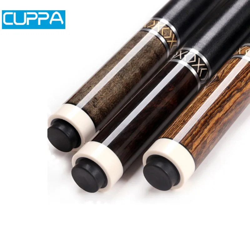 CUPPA Бассейн Cue 11,75 мм/13 мм наконечники с чемоданчик для бильярдного кия набор черного дерева прикладом Китай
