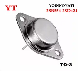 Бесплатная Доставка 10 шт. 5 2SB554 + 5 шт. 2SD424 Мощность транзистор TO-3 лучшего качества
