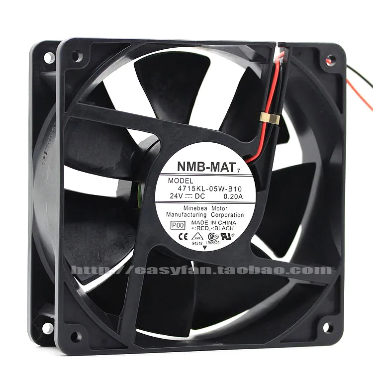 NMB-MAT 4715KL-05W-B10 24V 0.20A P00 DC 120x120x38mm