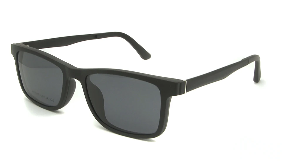 Сверхлегкий Ultem очки рамки черный для мальчиков девочек магнитный зажим солнцезащитные очки поляризационные Uv400 квадратный рецепт близорукость линзы