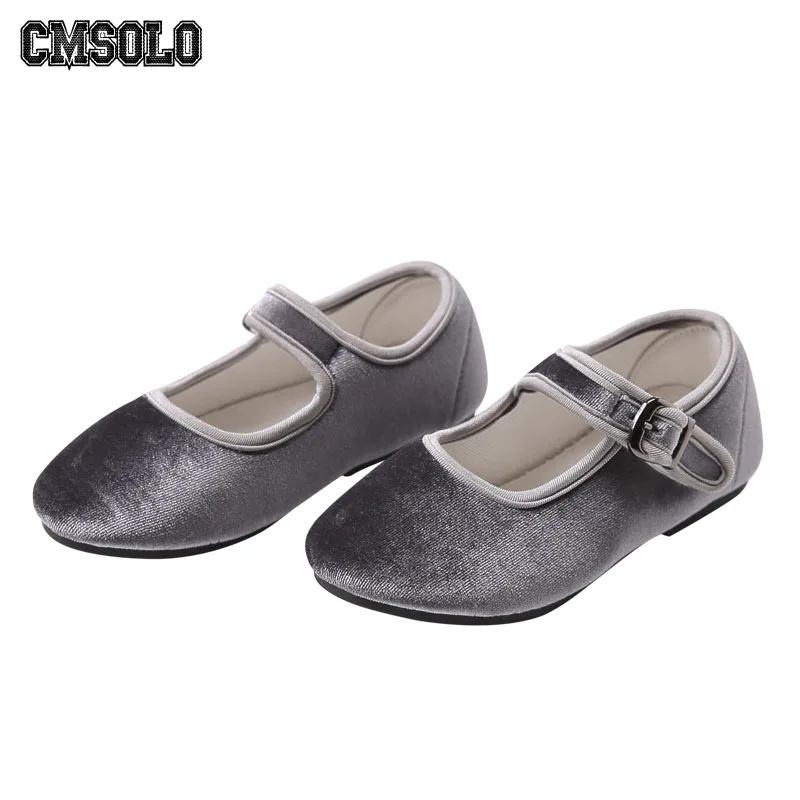 

CMSOLO Girls Shoes Velvet Spring Princess Casual Kids Infant Footwear Soft Vintage Child Cute Baby Girls Shoes Toddler Brand Hot