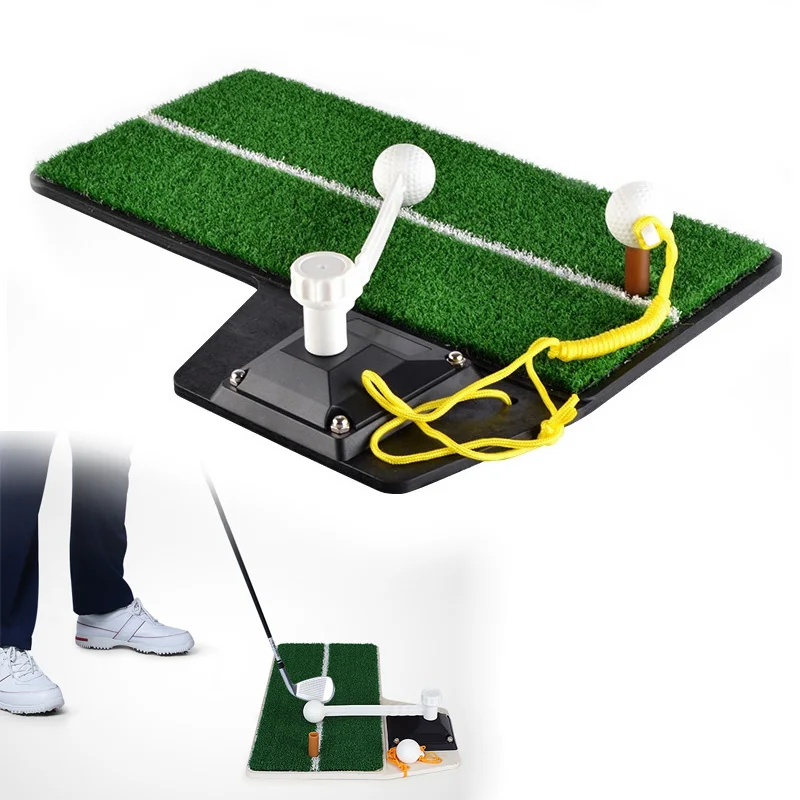 

New Arrival Golf Training Mat Indoor Backyard Swing Trainer Mat Practice Hitting Pad Tee Holder Golf Training Aids Equipment