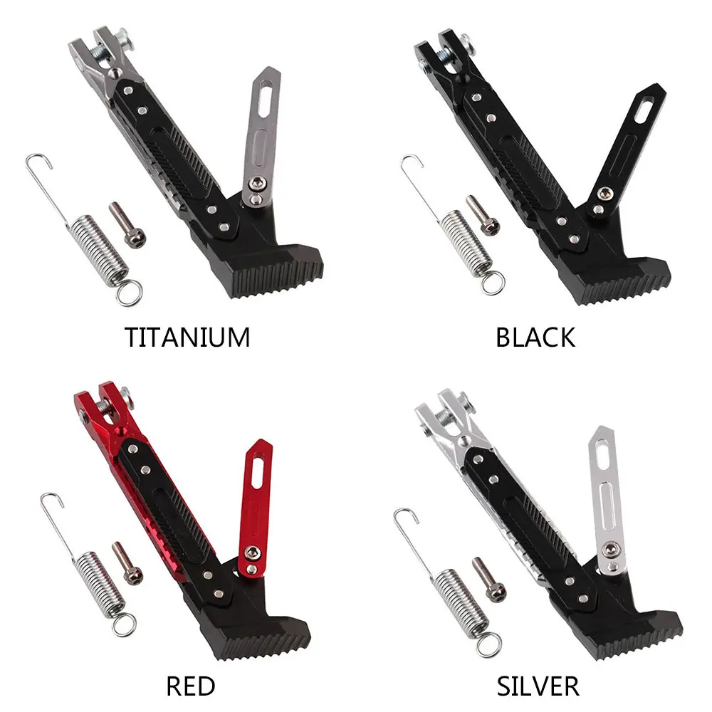  Vehemo 20cm CNC for Motorcycle Foot Brace Parking Leg Parking Stand Modified Black Motorcycle Acces
