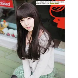 

3 Colors Long Straight  Costume Wig Hair Synthetic Bang Anime Cosplay  Pad For Hair Half  Wigs Young Ailor moon Hairpiece