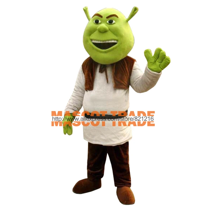 

New Shrek Mascot Costume Adult For Halloween! Free shipping