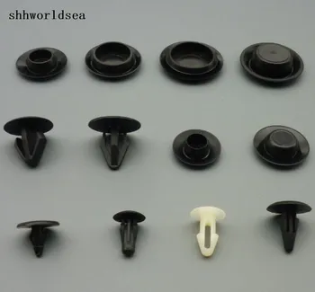 

shhworldsea 100pcs automotive Hood Insulation Retaining Clip for ford for nissan for mazda Depressed Center Flush Sheet Plugs
