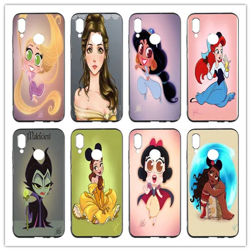 Сказочной принцессы Мягкие TPU мобильного чехол для телефона huawei p smart P8 P10 P9 lite мини
