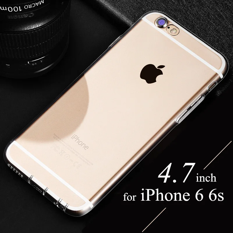 HCCZ для Apple iPhone 6 6s Plus, силиконовый мягкий чехол для iPhone 7, 8 Plus, iPhone X, 5, 5S, SE, прозрачный чехол с заглушкой от пыли - Цвет: for iPhone 6 6s