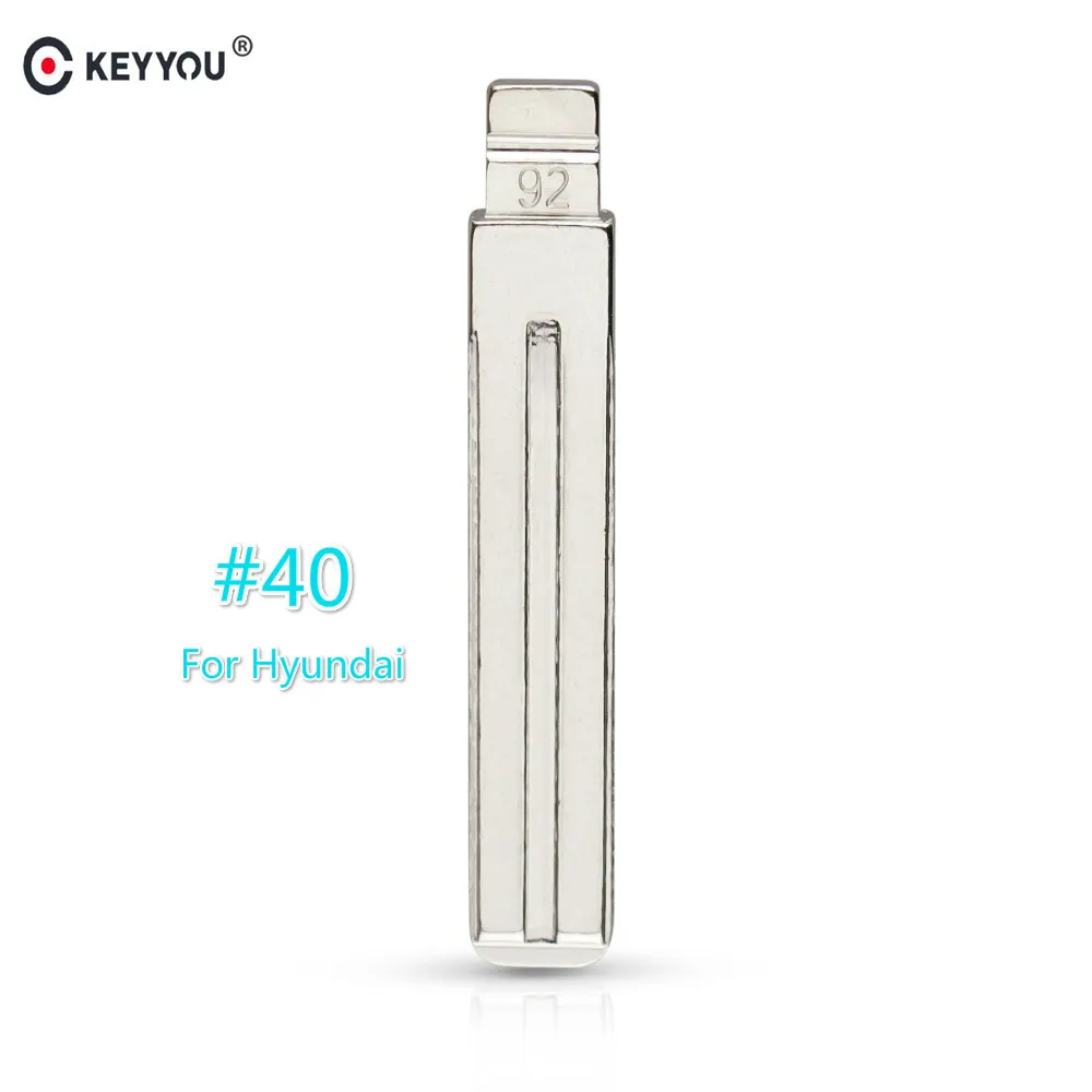 KEYYOU 10 шт./лот 92# оригинальная замена флип-пульт дистанционного ключа автомобильные ключи пустой для нового hyundai IX35 Verna KIA флип ключ № 92