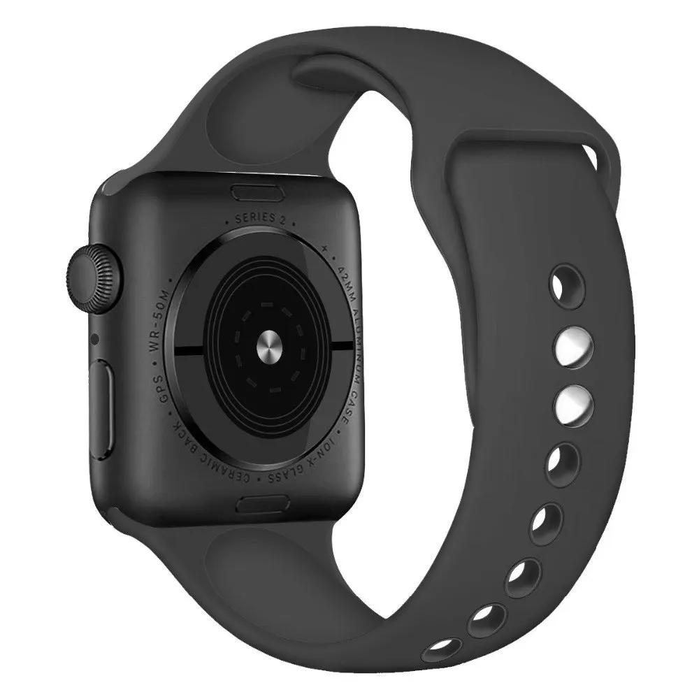 Ремешок для Apple Watch Band 42 мм 38 iWatch 4 band 44 40 силиконовый ремешок часов Браслет watch 3 2 1