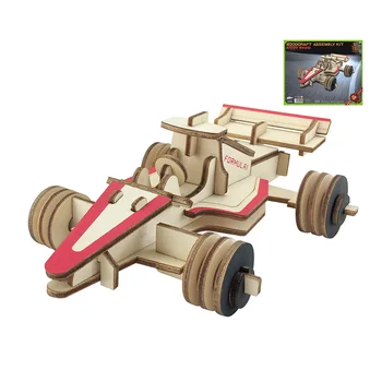 

DIY 3D Puzzle Wood Construction Vehicle Car Developmental Toy