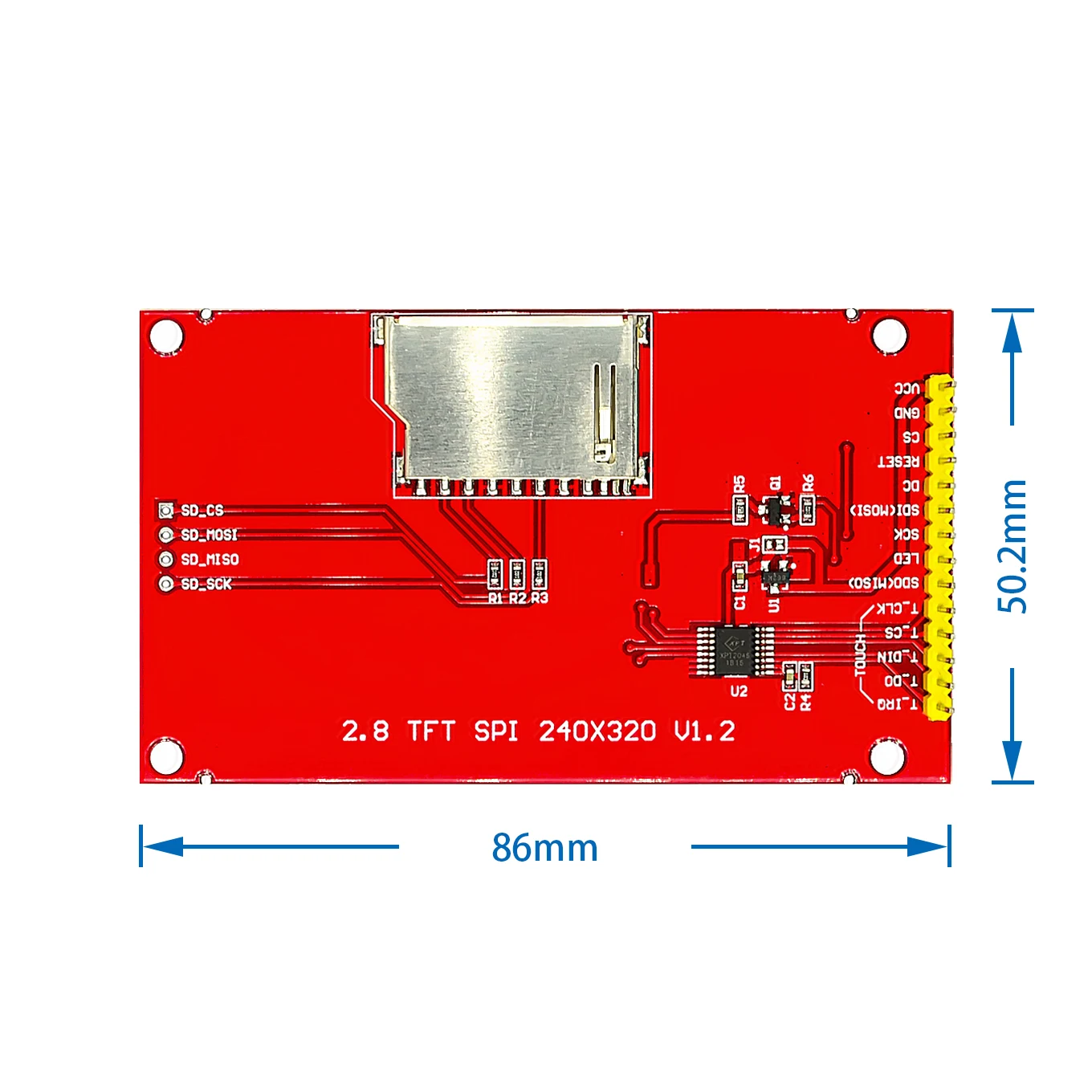 2," 240x320 SPI TFT lcd модуль последовательного порта+ PCB адаптер Micro SD ILI9341 5 V/3,3 V R179T Прямая поставка