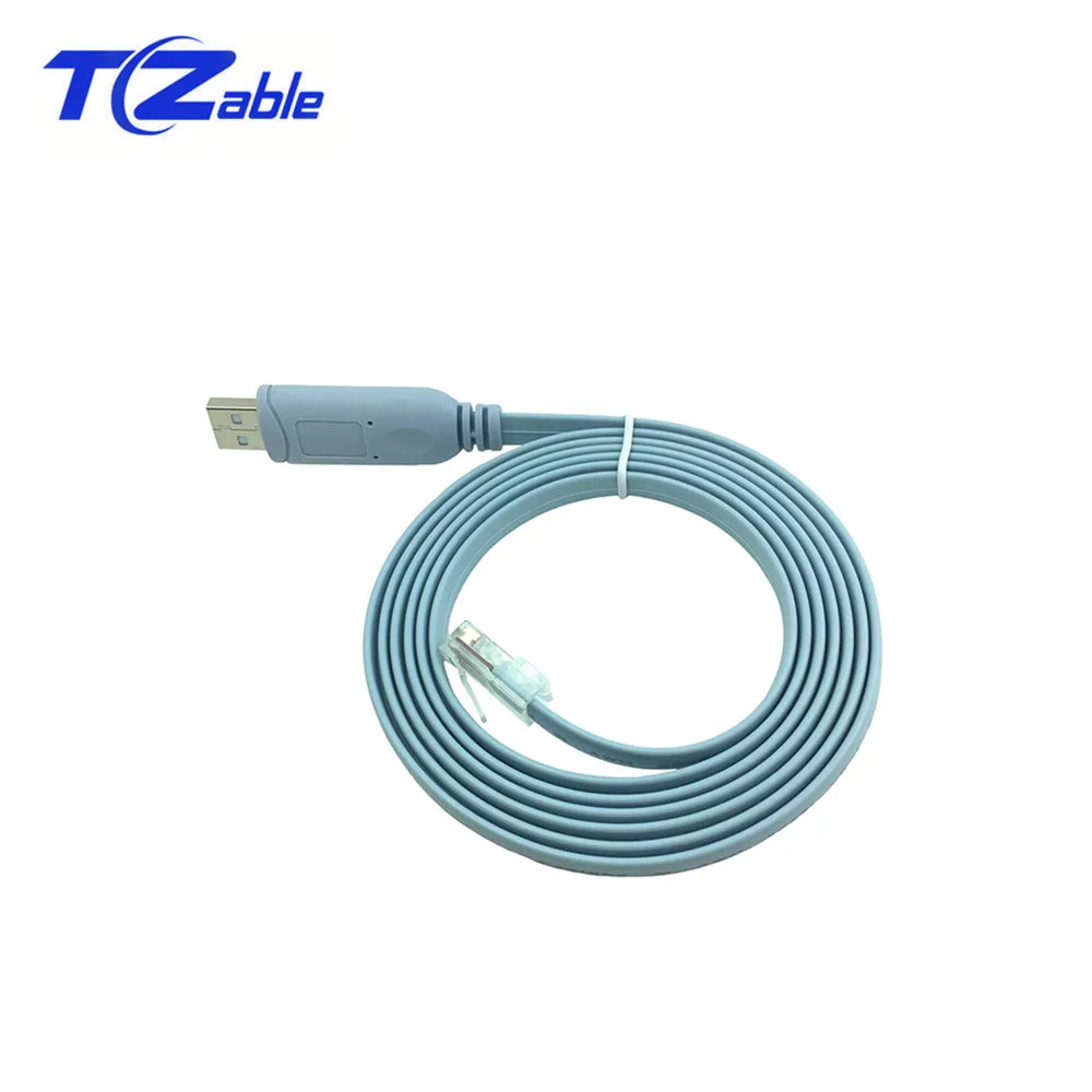 

USB To RJ45 Console Cable Male To Male Connector Adapter Switch Adapter Serial Debug Line Converter USB Console Cable Connection