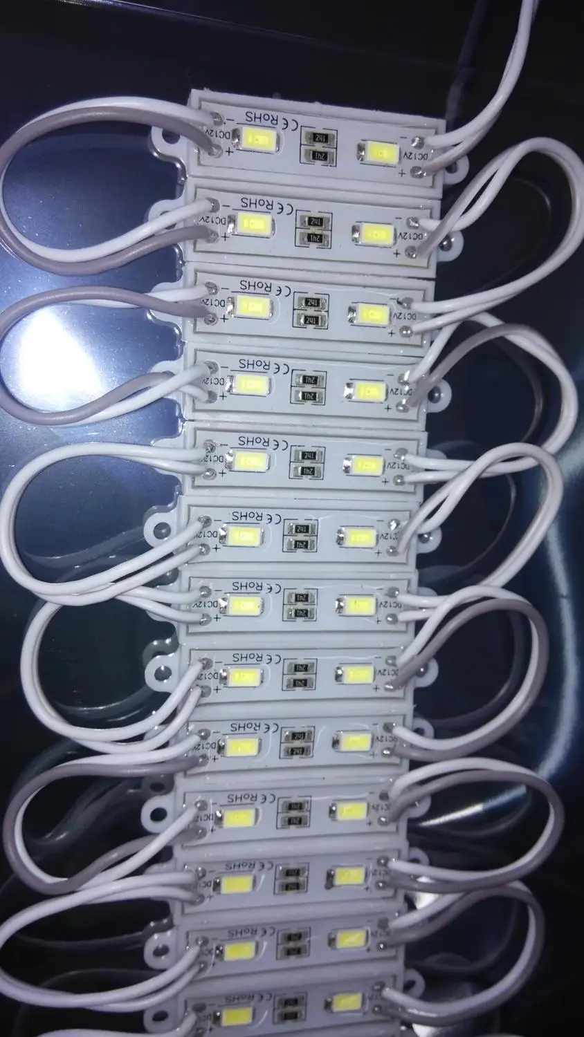 1000 шт./лот SMD 5630 2smd светодиодные модули белый/теплый белый водонепроницаемый IP65