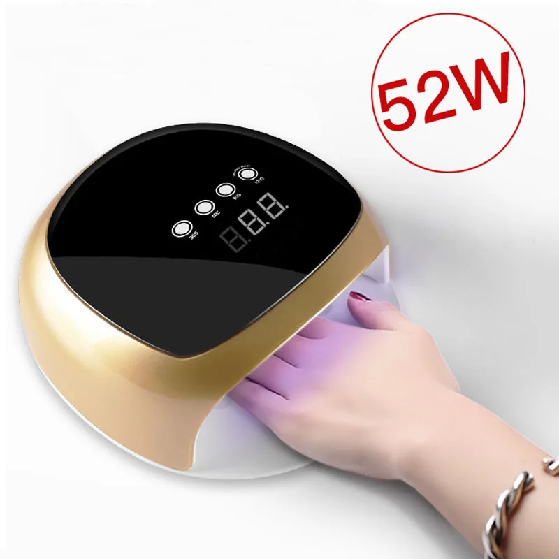 Nail Dryer 52W LED UV Lamp Nail Dryer Automatic Sensing Fingernail