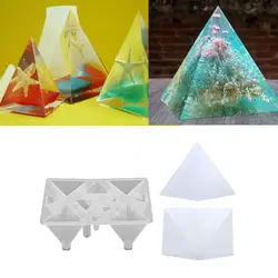 2 шт много размер силикона в форме пирамиды кабошоны кристаллическая форма орнамент декоративный плесень для DIY ожерелье серьги кулоны