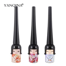 Yanqina жидкая подводка для глаз Водонепроницаемый черный гель карандаш-подводка для глаз стойкая милые Счастливая кукла карандаш-подводка для глаз Ручка Макияж произвольный цвет