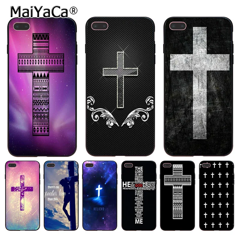 

MaiYaCa Cross Belief Coque Phone Case for iphone 11 Pro XR XS Max 8 7 6 6S Plus X 5 5S SE