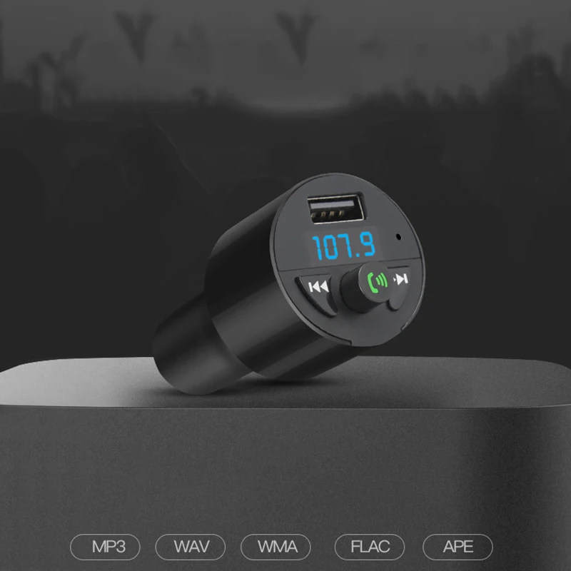 Thbelieve Auto Charger 5V 2.1 A Bluetooth Car Chargers USB Support Music Player Free Calling Car Mini USB Car Charge For Phone (17)