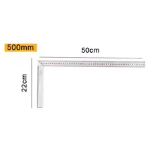 1 xAluminum L-угол площади Линейка; Деревообработка измерительный инструмент 25/30/50/60 см прочный