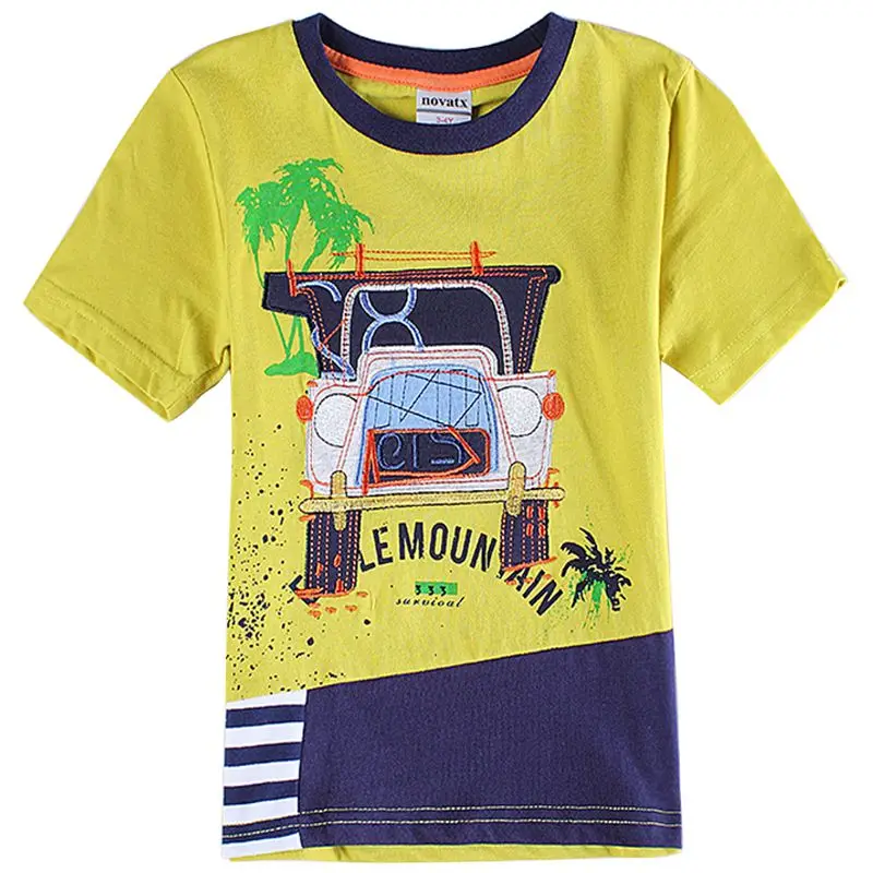 2015 new arrive boys clothing printed cartoon children t shirt casual