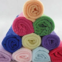 25*25 см 10 шт. домашнее полотенце ярких цветов Практичная мягкая микрофибра для ванной комнаты ткань ручной работы полотенце