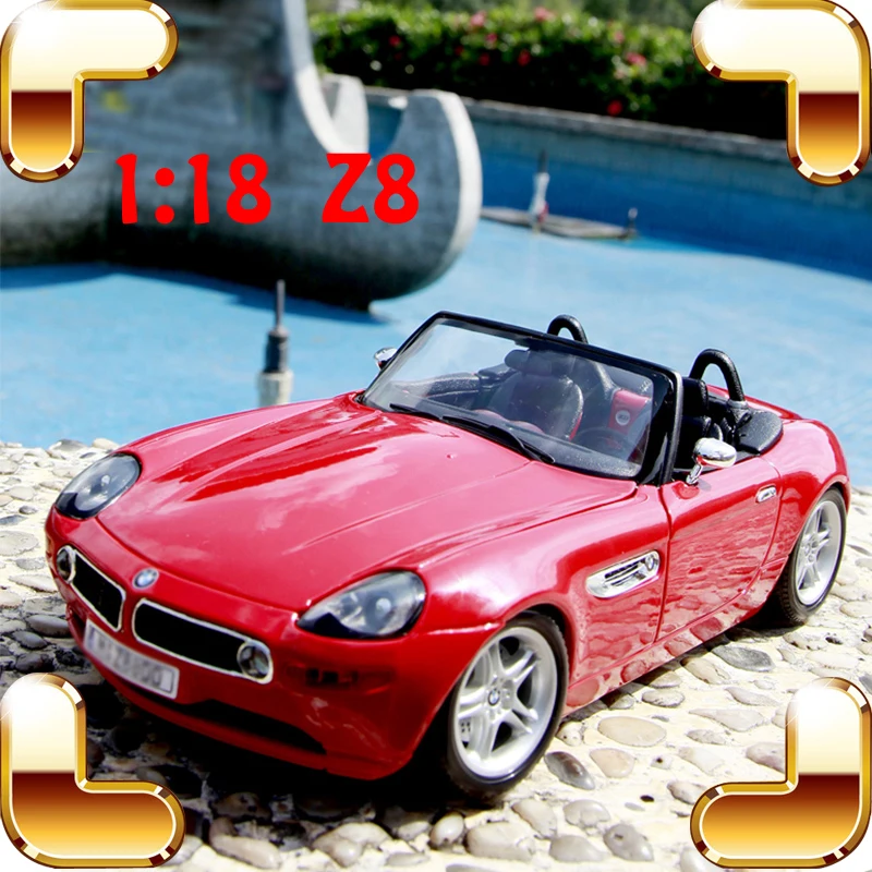 

New Year Gift Z8 1/18 Metal Model Roadster Alloy Vehicle Collection Toys Car Decoration Home Friend Present Die-cast Showcase