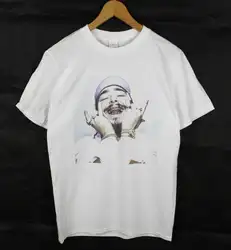 Post Malone белая футболка хип-хоп рэп Stoney белая Iverson Lil Uzi Quavo