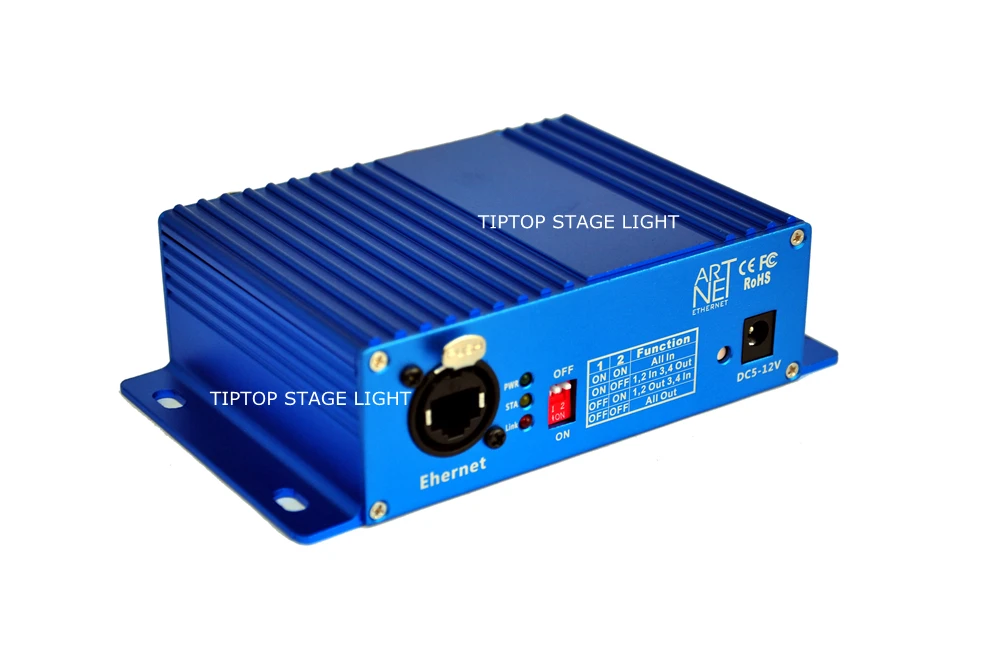 TIPTOP TP-D16 ArtNet-DMX4/8 четыре восемь способ ArtNet/DMX Двунаправленный конвертер 8 Женский 3PIN XLR Сделано в Китае в/OUT Регулируемый сценический светильник
