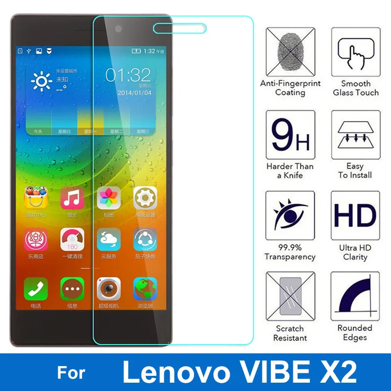 2.5D Премиум Стекло Экран протектор Закаленное Стекло для lenovo Vibe X2 X 2 X2-TO X2-AP X2-EU X2-CU Dual SIM Стекло защитная пленка