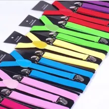 Модные однотонные регулируемые эластичные подтяжки унисекс с Y-back, 2,5 см, 3 зажима, яркие цвета, вечерние штаны, одежда, аксессуары