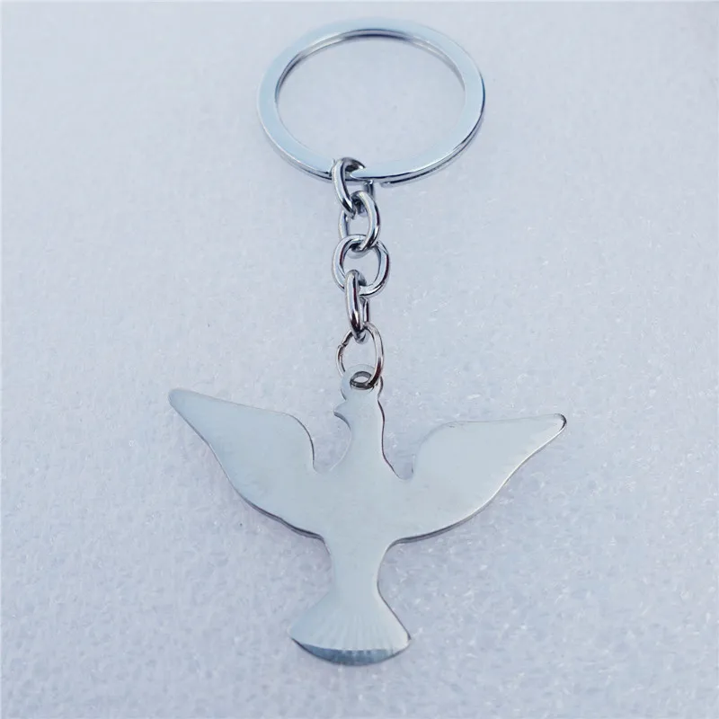 Брелок Dove Of Peace из нержавеющей стали брелки птица для женщин и мужчин ювелирные