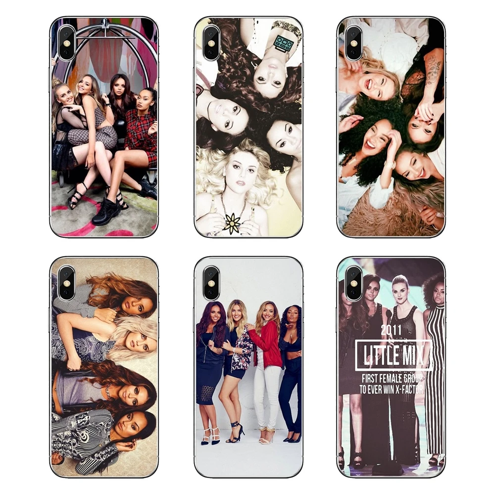 For Samsung Galaxy A5 A6 A7 A8 A9 J4 J5 J7 J8 2017 2018 Plus Prime Transparent Soft Case Covers Little Mix UK girls group Poster |