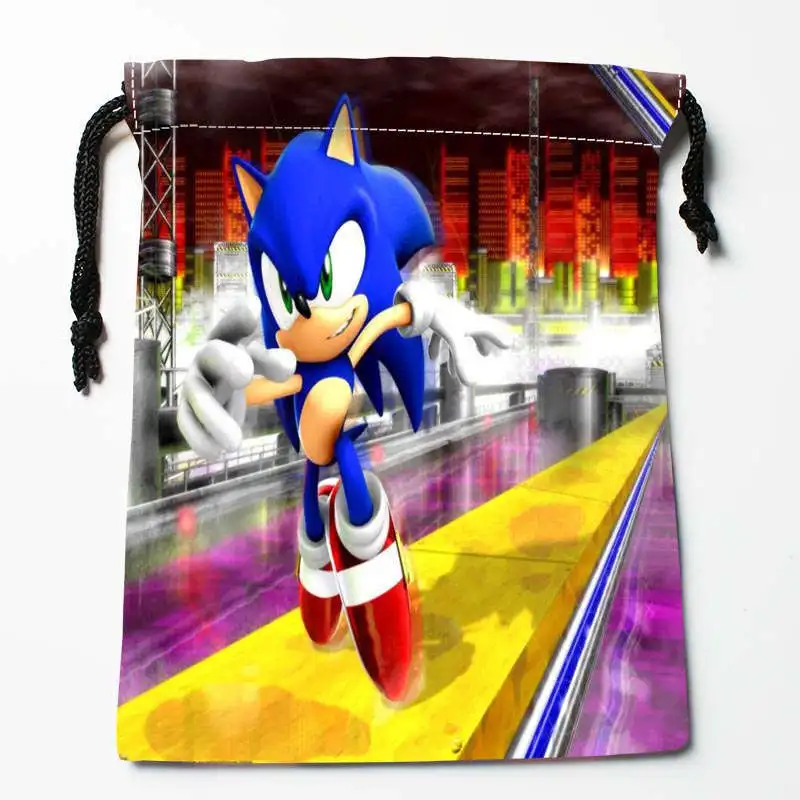 Новое Поступление Super Sonic Drawstring Сумки для хранения пользовательских печатных получать сумка Тип Сумки для хранения Размеры 18x22 см - Цвет: Светло-желтый